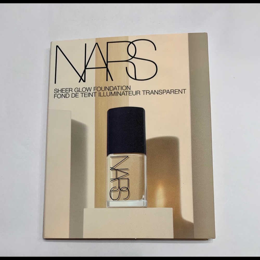 🆕 Nars Sheer Glow Foundation 4 Shades Sample